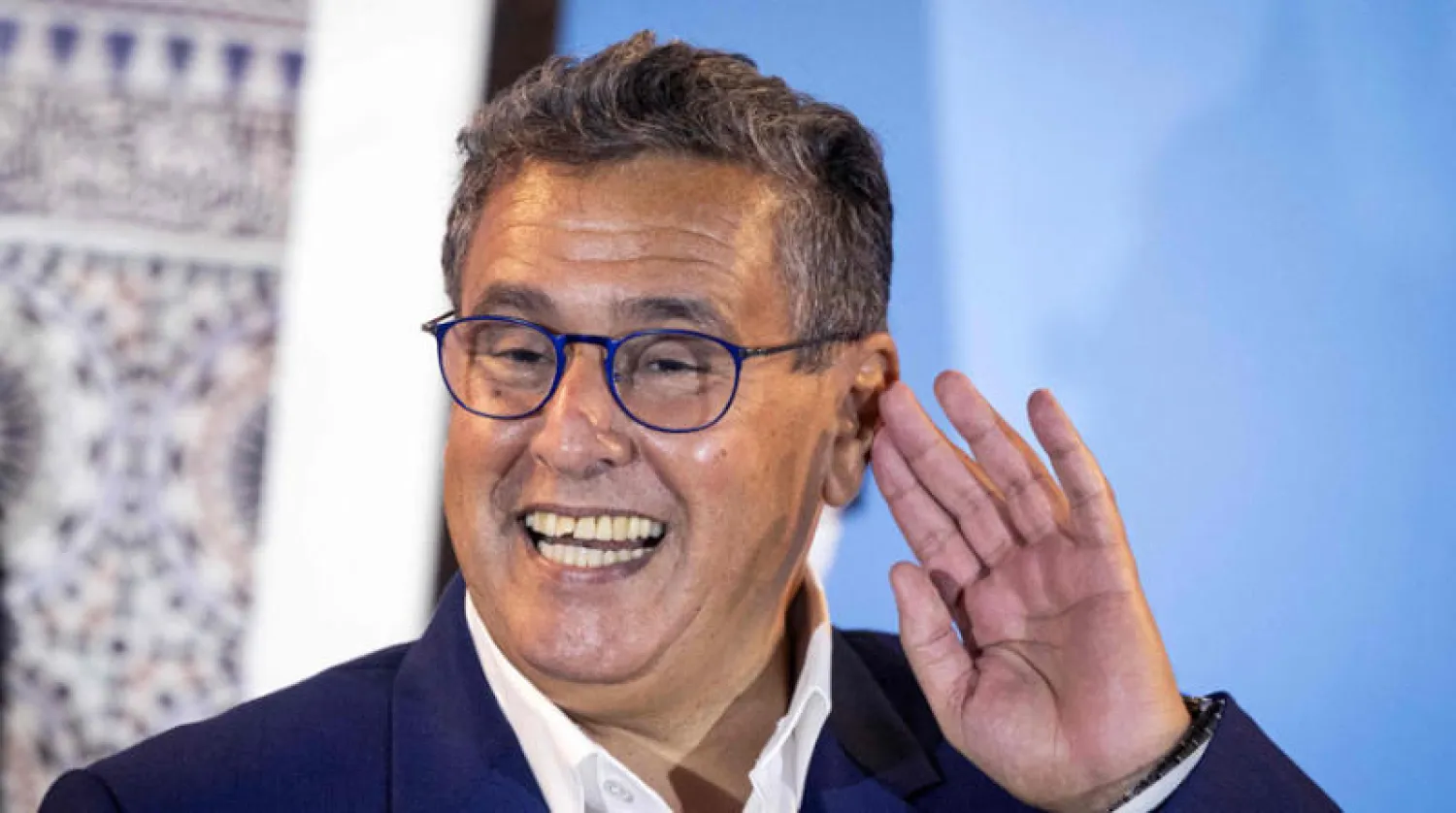 عزيز أخنوش رئيس التجمع الوطني للأحرار الفائز بالانتخابات (أ.ف.ب)