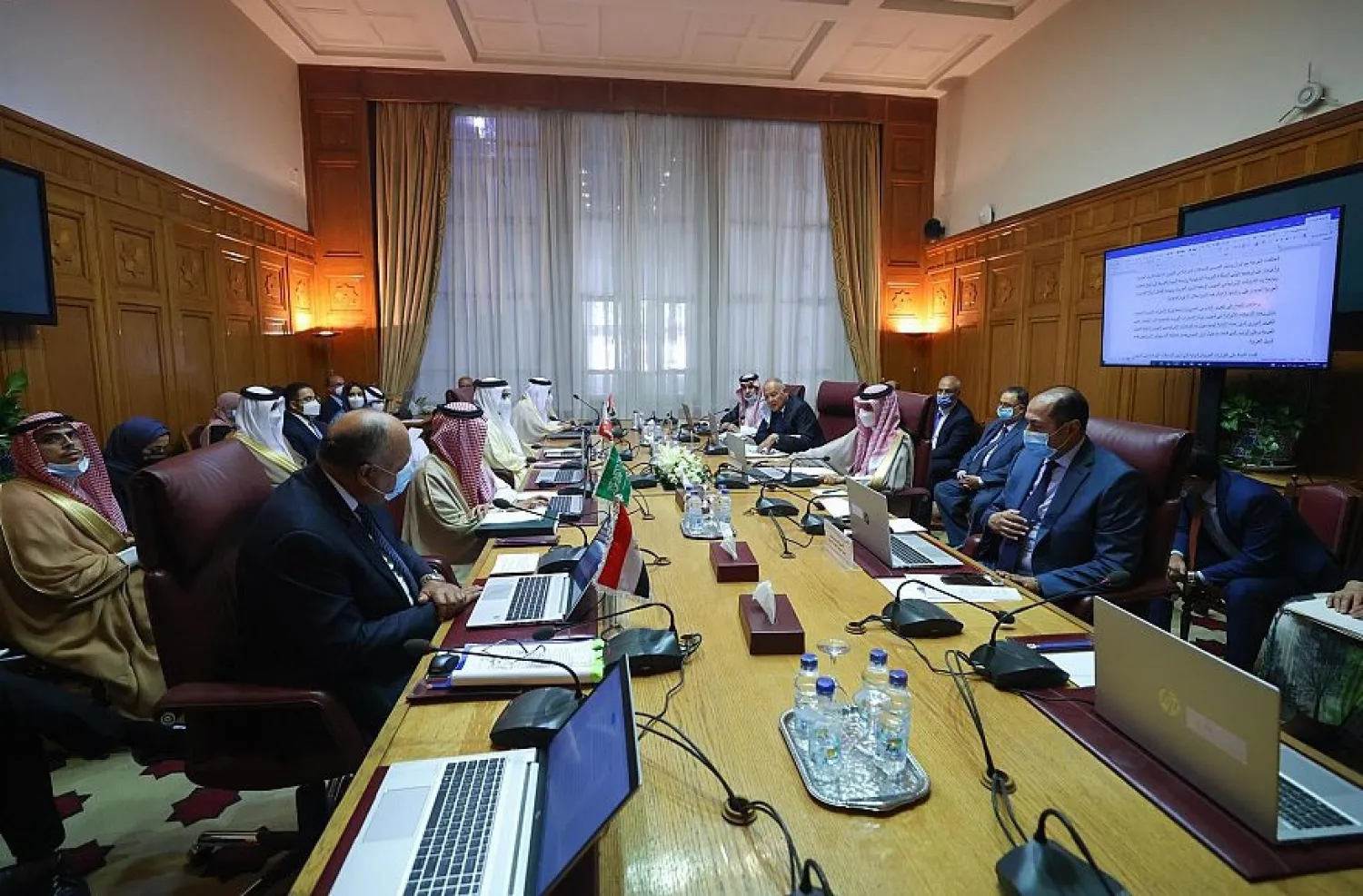 The meeting of the Arab Ministerial Quartet Committee concerned with following up the crisis with Iran (SPA)