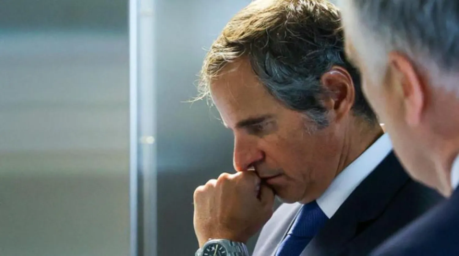 UAEA Genel Direktörü Rafael Grossi, Rusya Dışişleri Bakanı Sergey Lavrov ile geçen ay Viyana'da yaptığı görüşmeler sırasında (AP) 