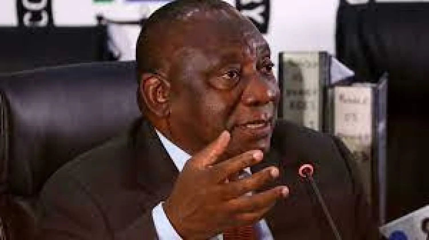 South African President Cyril Ramaphosa (pictured August 2021) stressed that an immunized adult population was key to fully reopening the economy and avoiding a fourth Covid-19 infection wave.Sumaya HISHAM POOL/AFP/File
