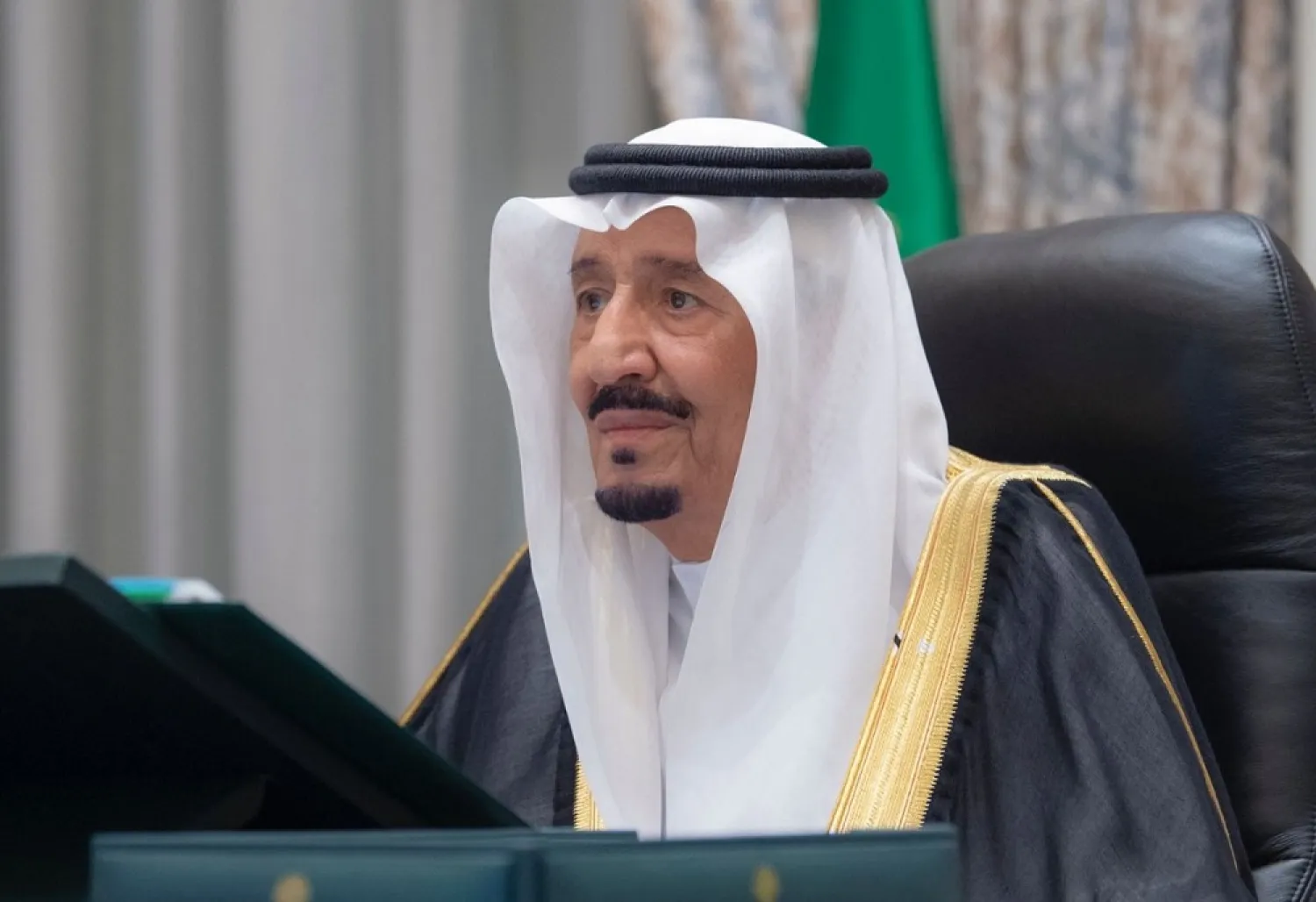 King Salman chairs a cabinet meeting on Tuesday. (SPA)