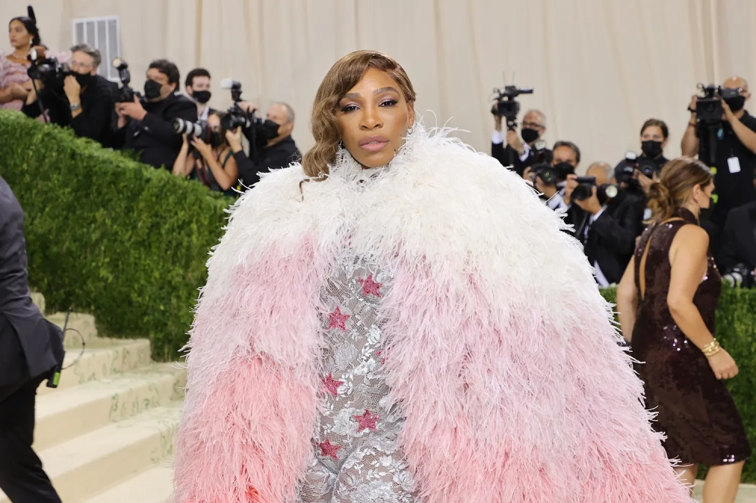 Serena Williams at the Met Gala. (Getty Images)