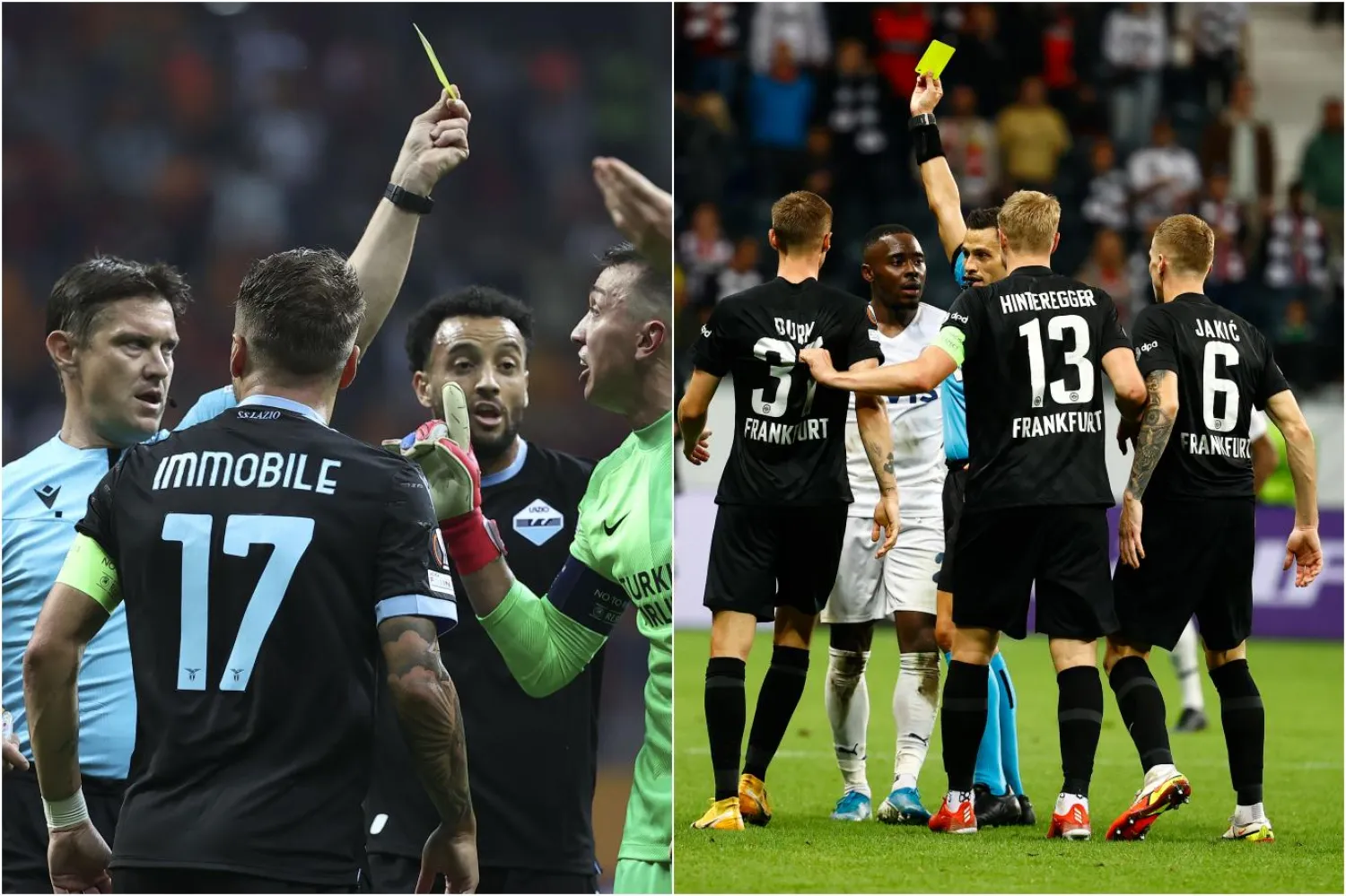 Galatasaraylı ve Fenerbahçeli futbolcular maç içerisinde hakem kararlarına tepki gösterdi / Fotoğraf: AA

