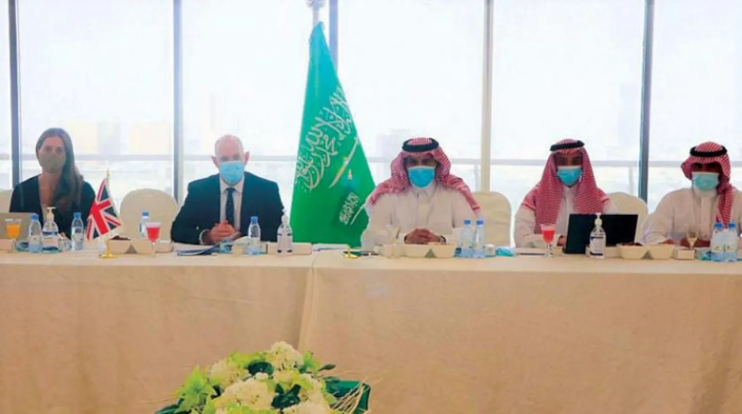 The ambassadors of the Quartet countries met in Riyadh on Thursday. (Photo: SPA)