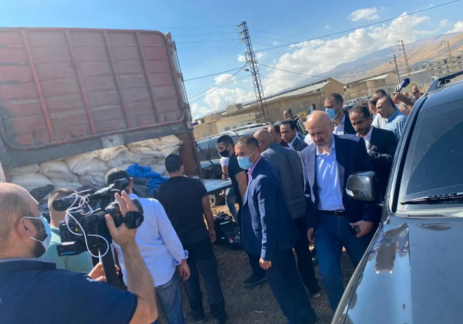 Authorities seized 20 tons of the dangerous chemical stored inside a truck parked at the warehouse. (NNA)