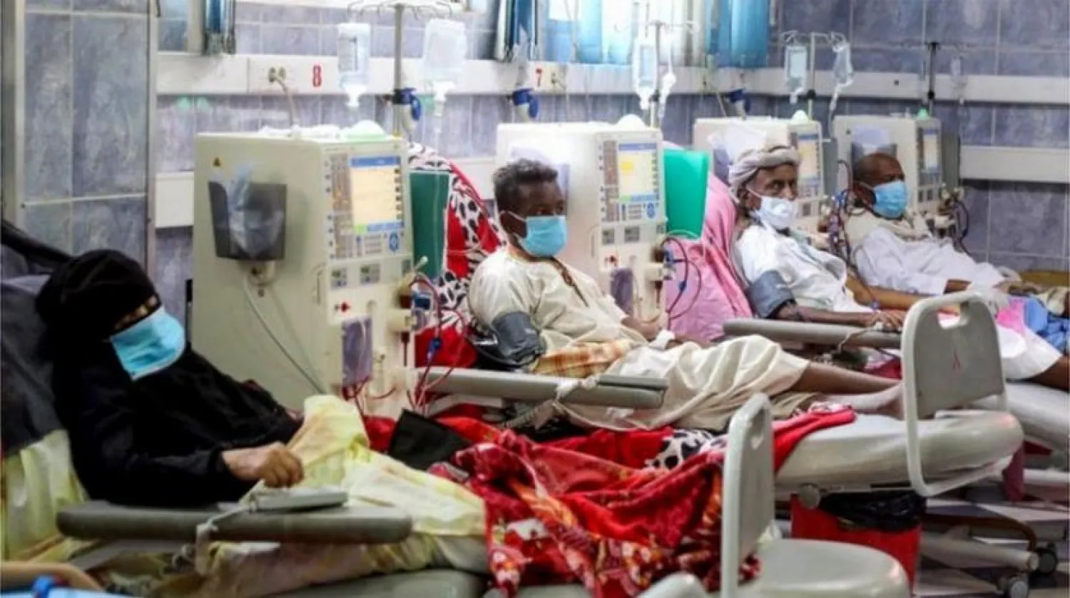 Coronavirus patients in Yemen hospital (Asharq Al-Awsat)
