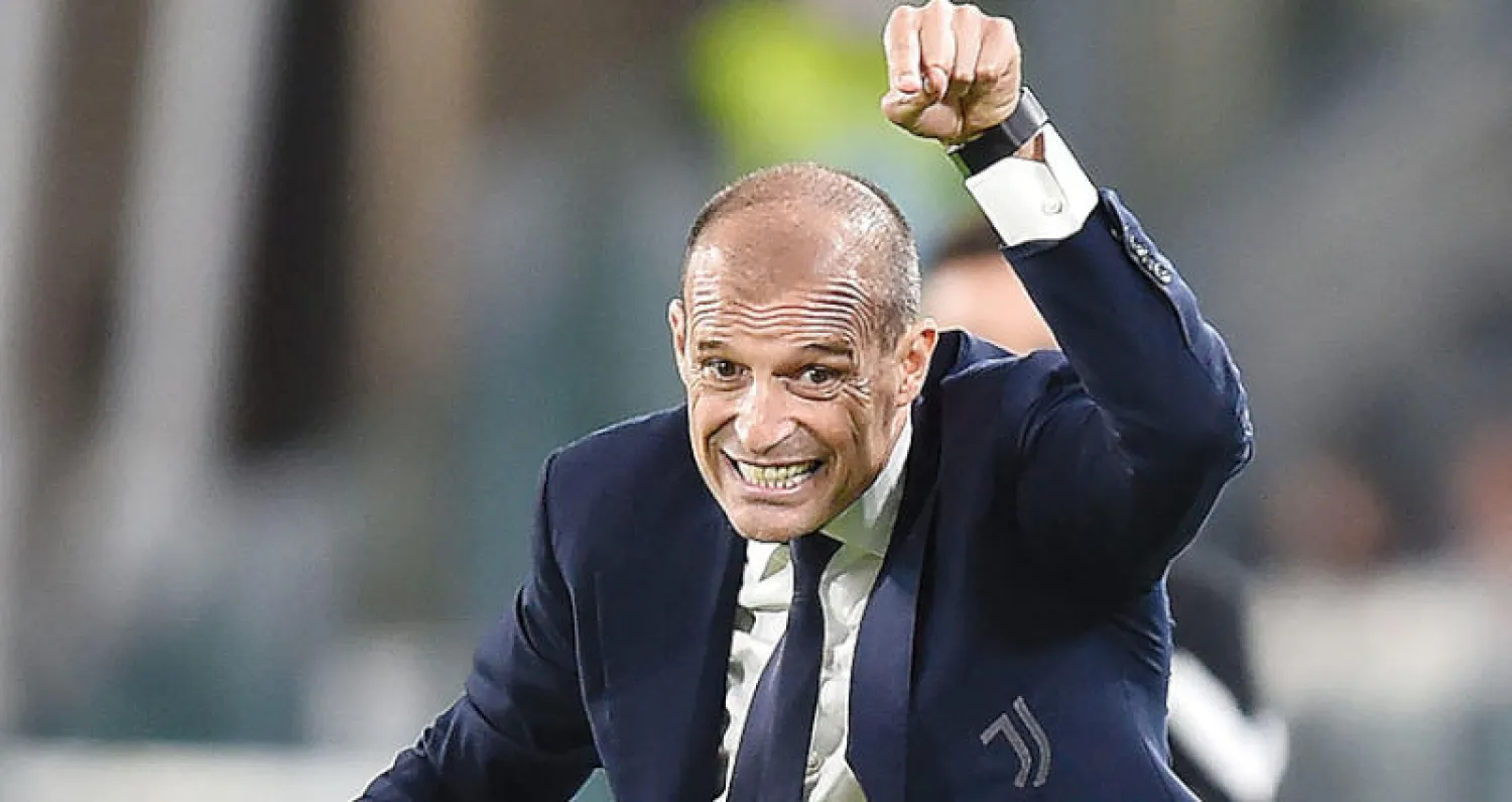 أليغري مدرب يوفنتوس لم يتذوق  طعم الفوز حتى الآن (إ.ب.أ)