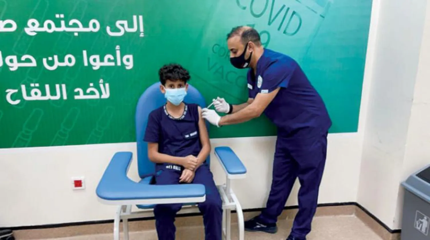 Saudi Arabia aims to reach herd immunity by vaccinating 50 percent of its population. (Asharq Al-Awsat)