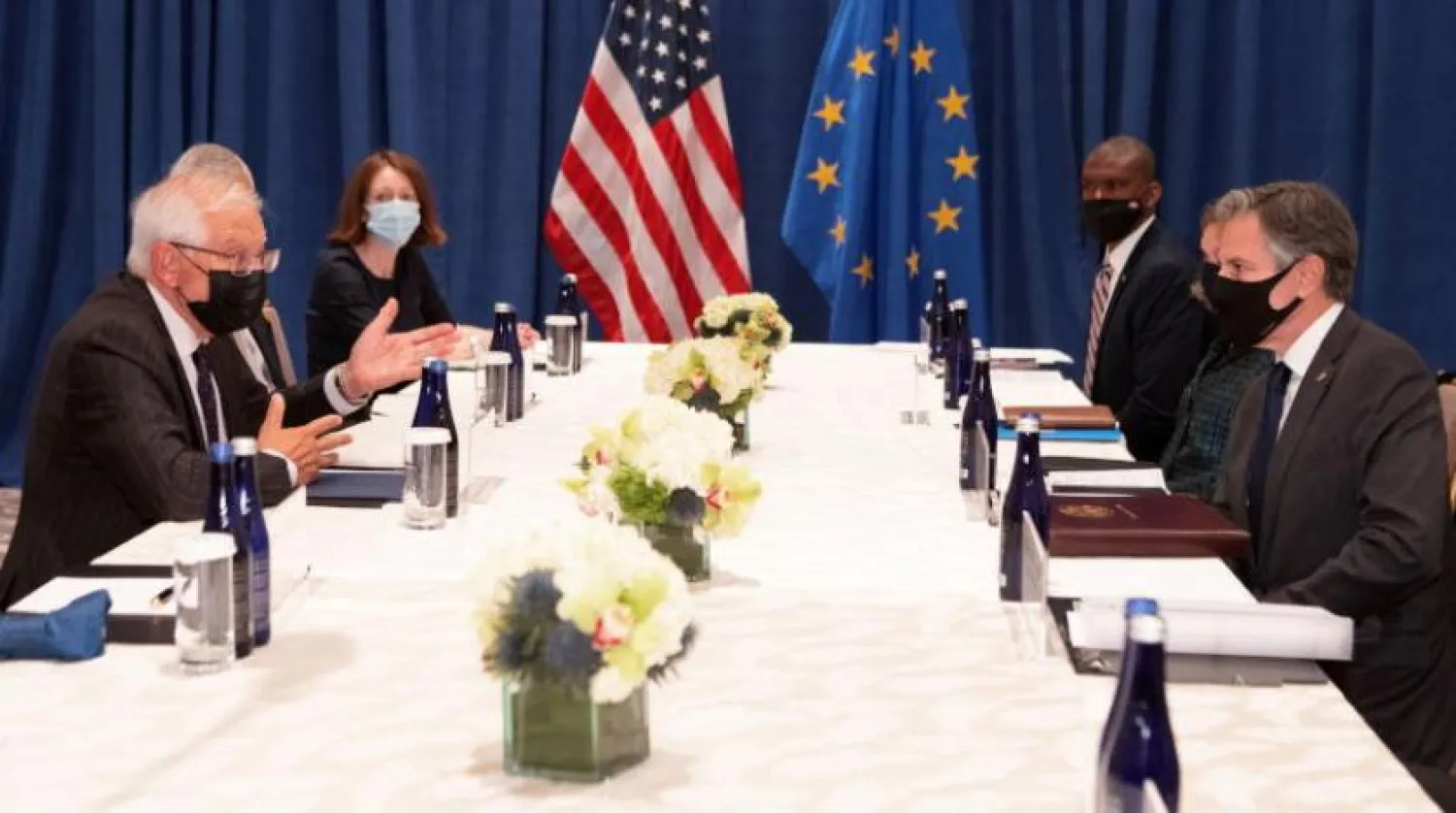 ABD Dışişleri Bakanı Antony Blinken, Avrupa Birliği Dışişleri Bakanı Josep Borrell ile bir araya geldi (Reuters)