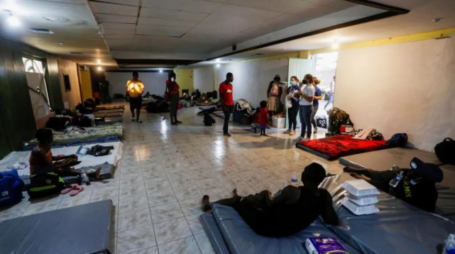 Sınırda geçici bir sığınma noktası (Reuters)
