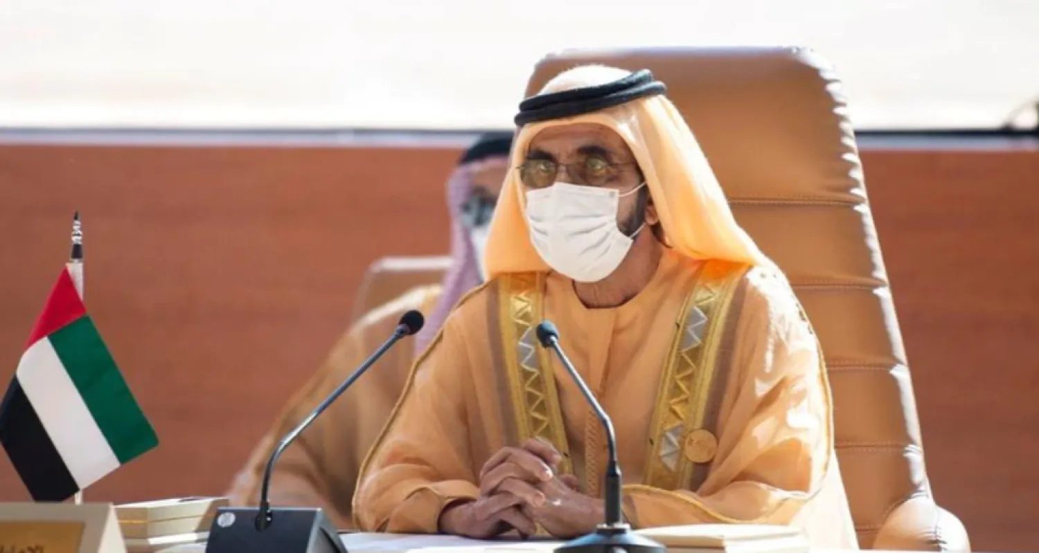 Prime Minister and Vice-President of the United Arab Emirates and ruler of Dubai Sheikh Mohammed bin Rashid al-Maktoum, attends the Gulf Cooperation Council's (GCC) 41st Summit in Al-Ula, Saudi Arabia January 5, 2021. Bandar Algaloud/Courtesy of Saudi Royal Court/Handout via REUTERS
