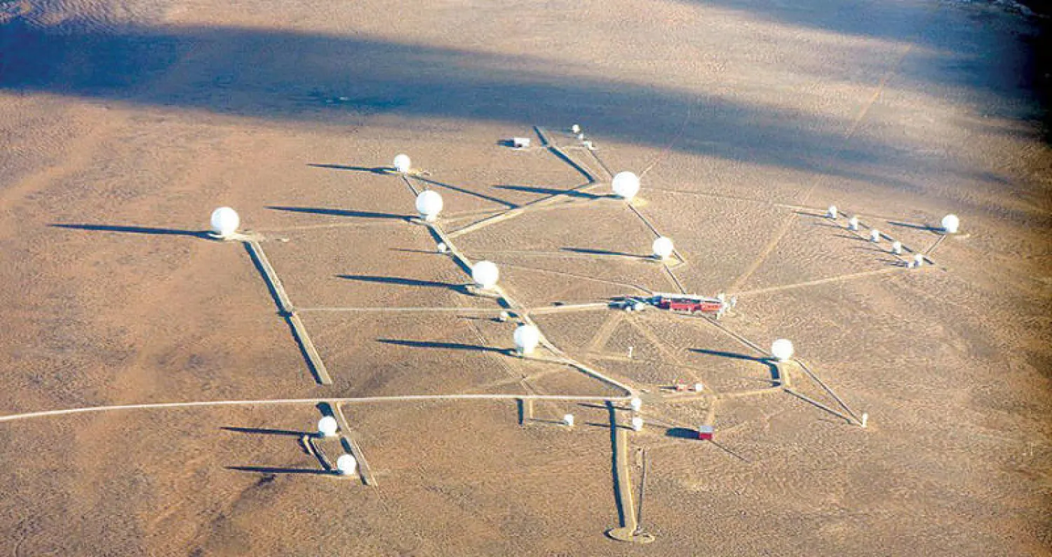 صورة من الجو لجزء من محطة «سفالسات» القطبية