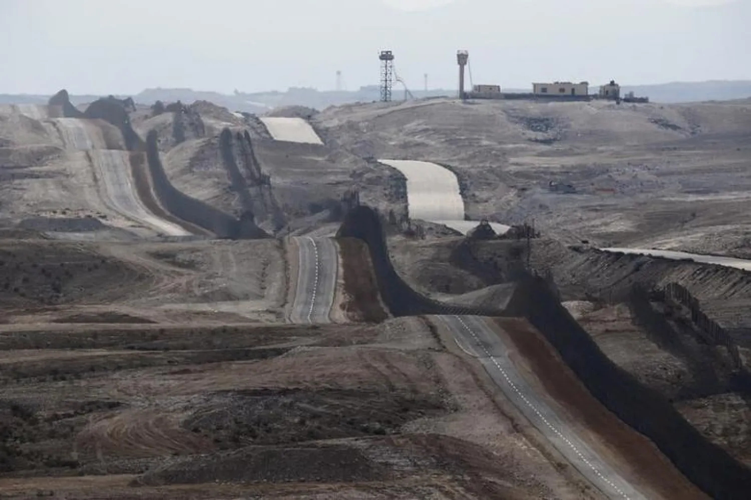 A general view shows Egypt's Sinai Peninsula on the right (Reuters)