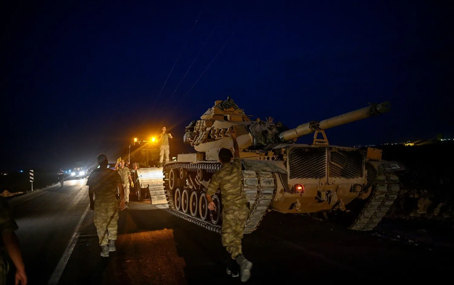 Regime forces struck on Monday positions of the Turkish army and allied Syrian factions in the northern Hasakah. (AFP file photo)