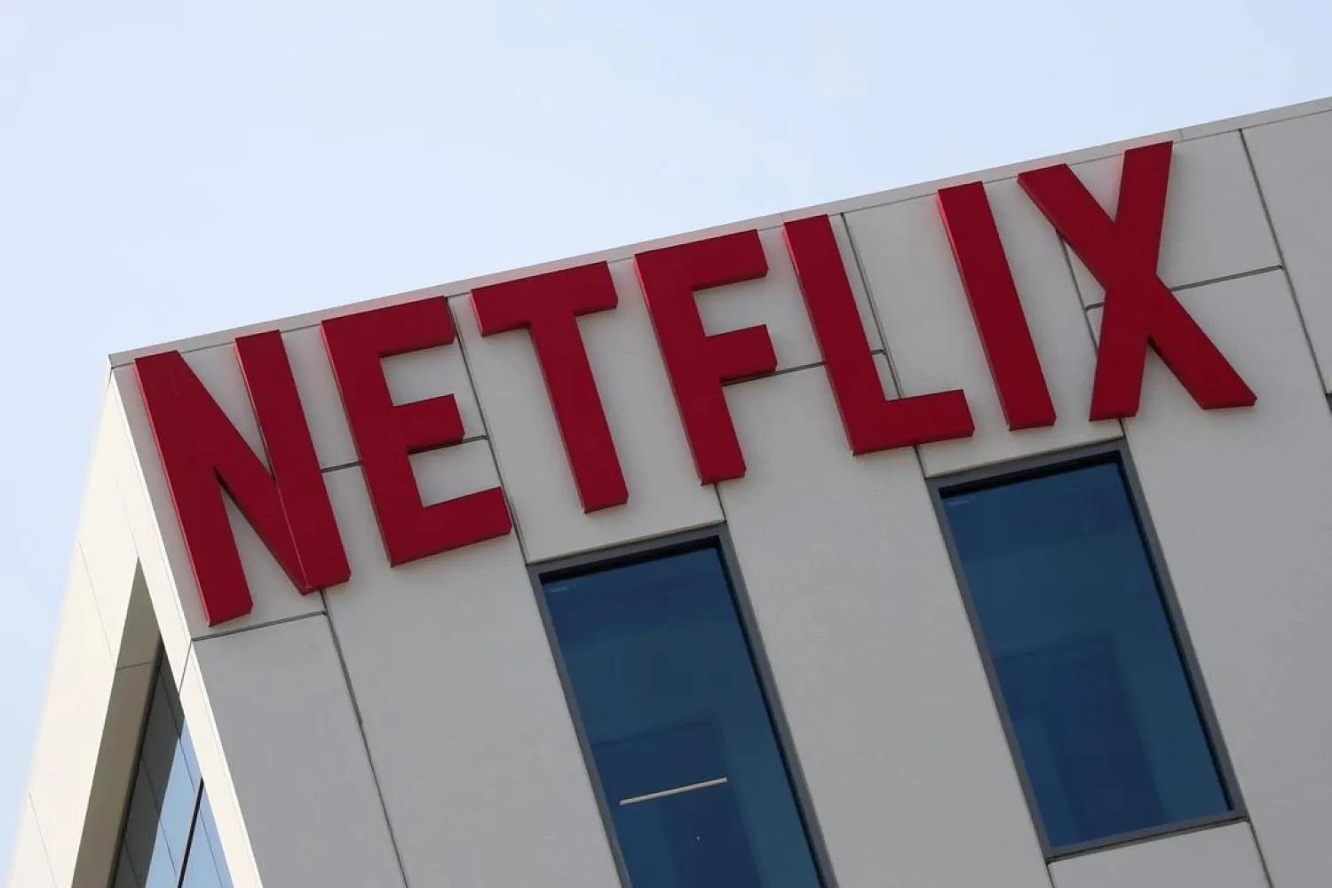 The Netflix logo is seen on their office in Hollywood, Los Angeles, California, US, July 16, 2018. (Reuters)