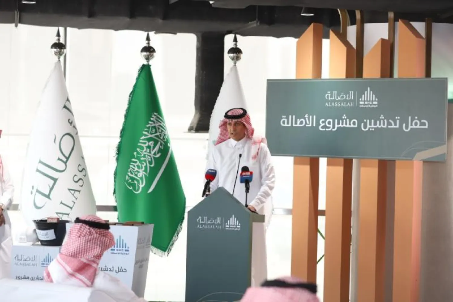 جانب من إطلاق مشروع سكني (الشرق الأوسط)