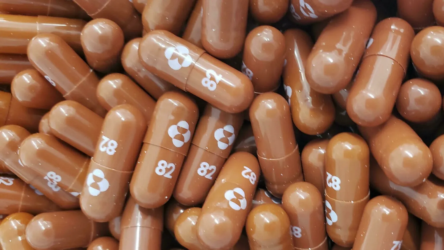 Capsules of the experimental antiviral drug Molnupiravir. (AFP)