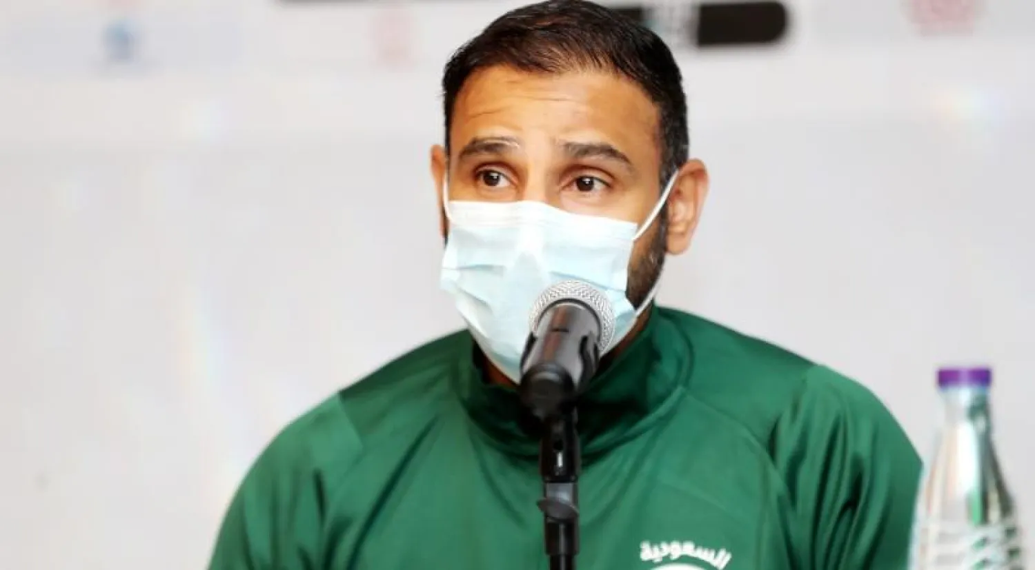 سعد الشهري مدرب المنتخب السعودي الأولمبي لكرة القدم (الشرق الأوسط)