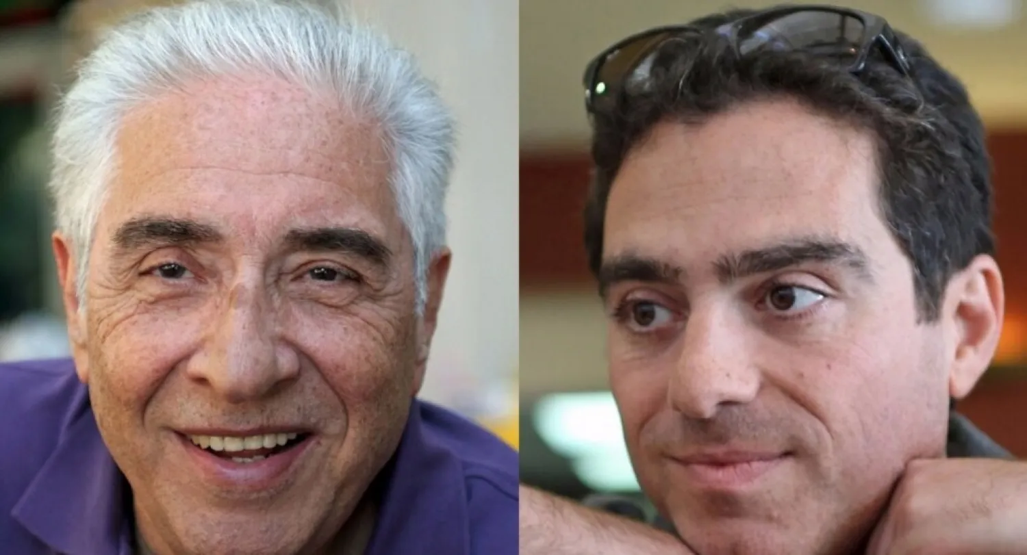 باقر نامازي وابنه سياماك (أرشيف - رويترز)