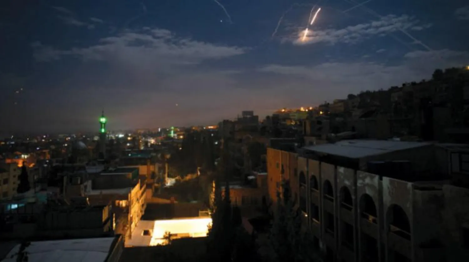 Suriye hava savunması, İsrail’in 21 Ocak 2019’da Şam’ı hedef aldığı füze saldırılarına karşılık vermişti. (Getty)