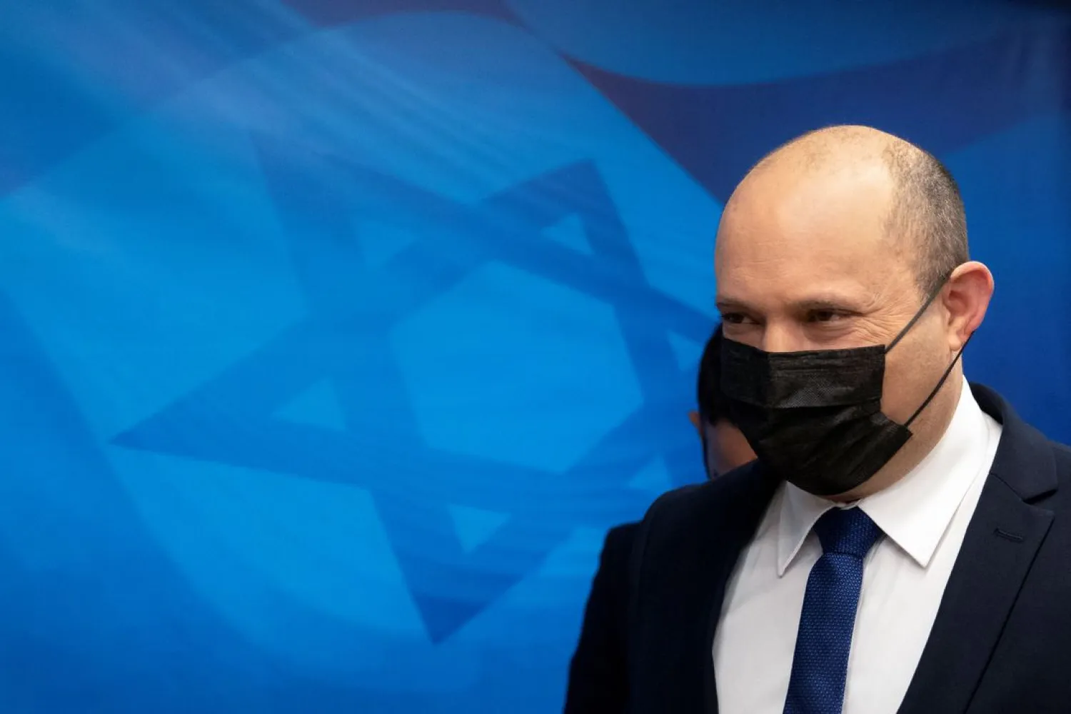 Israel's Prime Minister Naftali Bennett arrives for the weekly cabinet meeting at the Prime Minister's Office in Jerusalem, September 5, 2021. (Reuters)