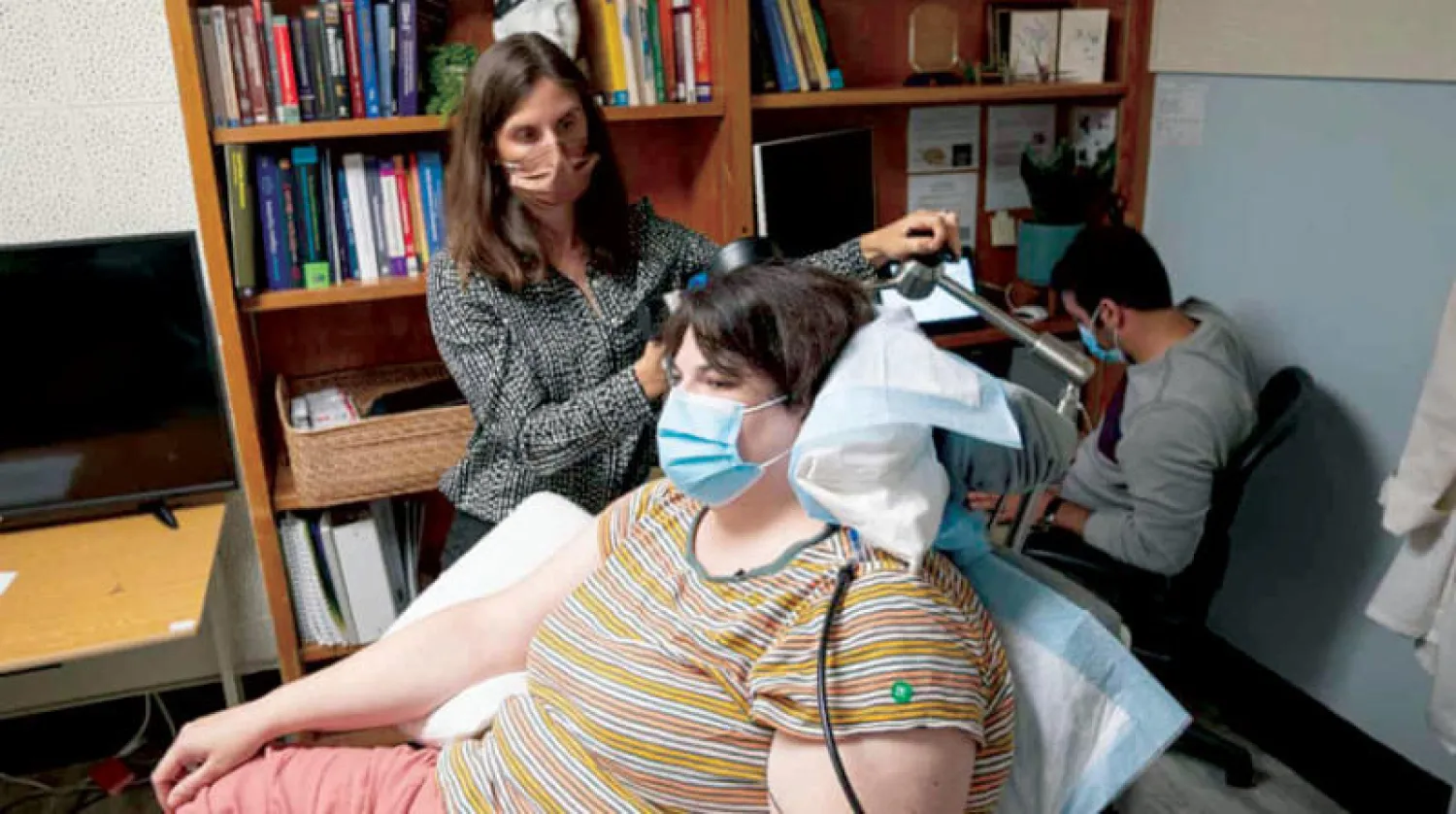 سارة خلال التجربة السريرية (جامعة كاليفورنيا)