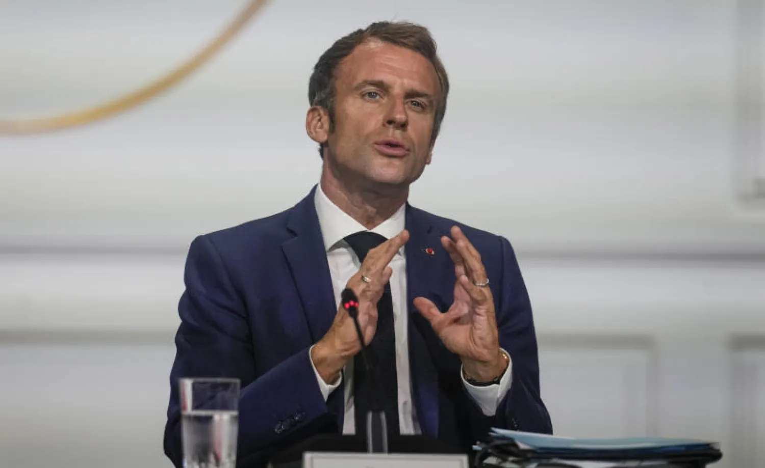الرئيس الفرنسي إيمانويل ماكرون (أ.ب)