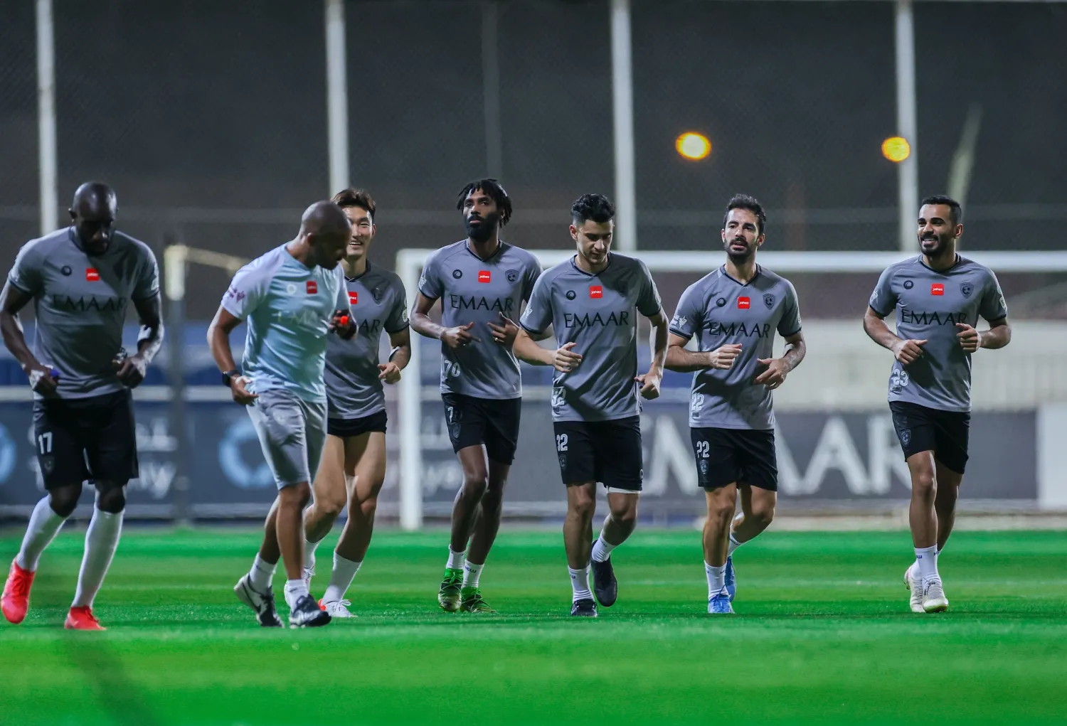 جانب من تدريبات الهلال (المركز الإعلامي بالنادي)