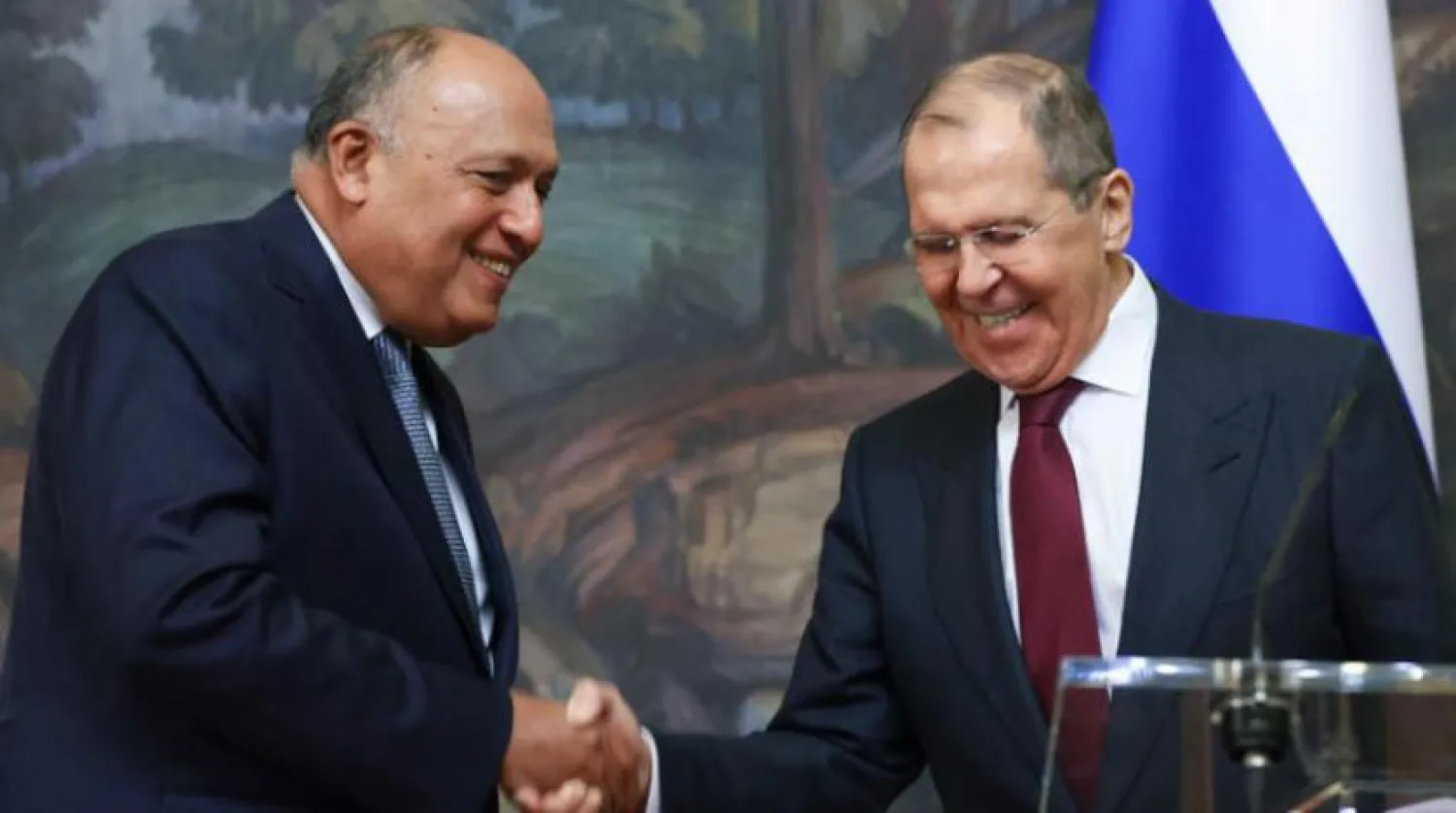 Rusya Dışişleri Bakanı Sergey Lavrov ile Mısır Dışişleri Bakanı Samih Şukri dün Moskova'da bir araya geldi.(AFP)