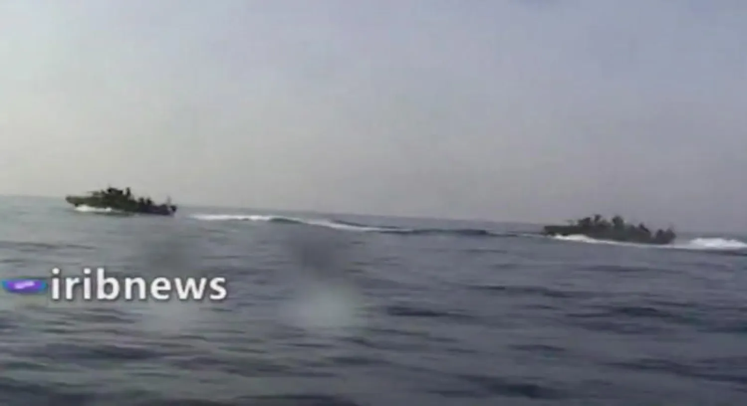 لقطة من الشريط المصور الذي بثه التلفزيون الإيراني (إ.ب.إ)