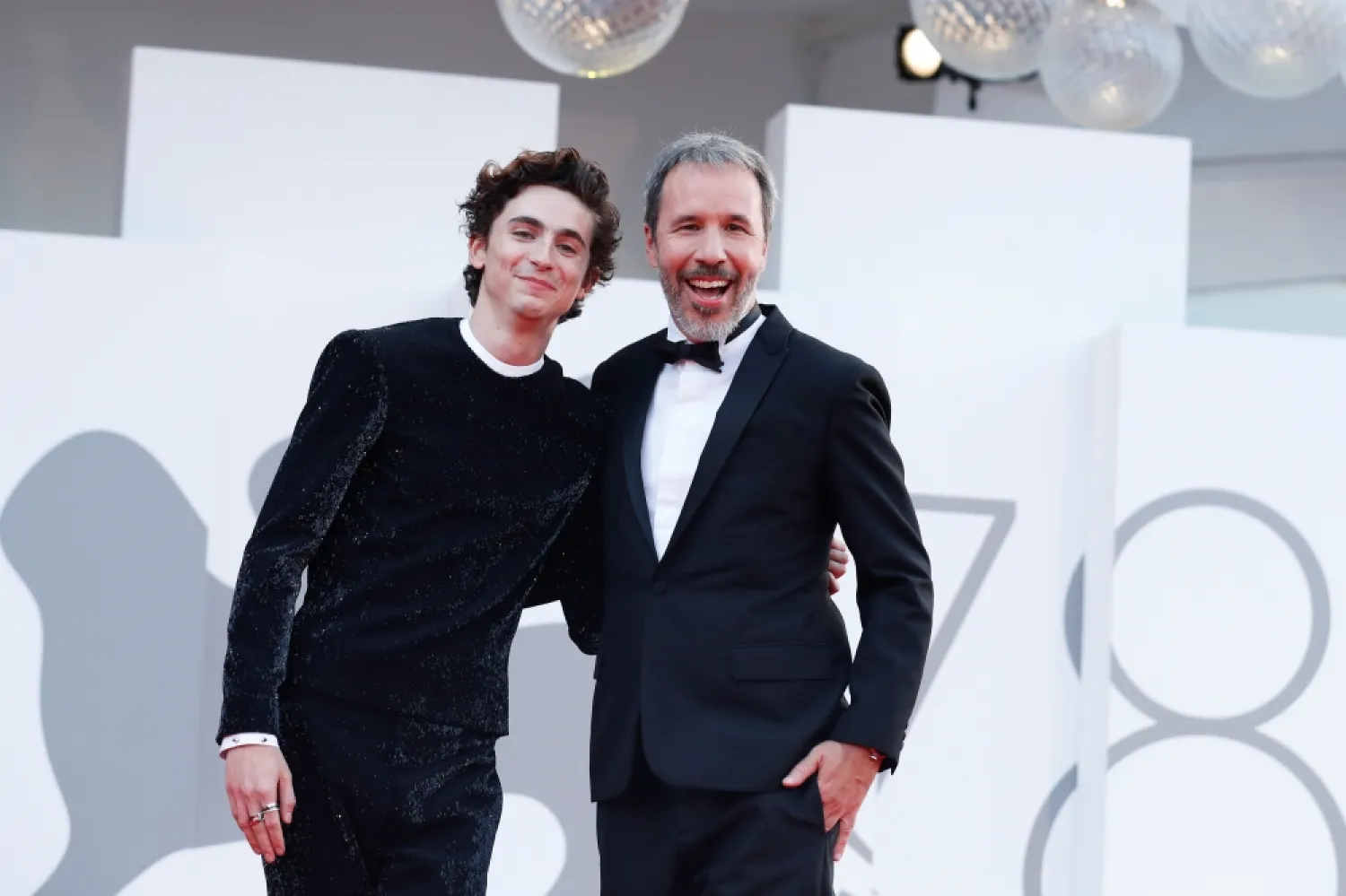 Actor Actor Timothee Chalamet and director Denis Villeneuve at the 78th Venice Film Festival. (Reuters)