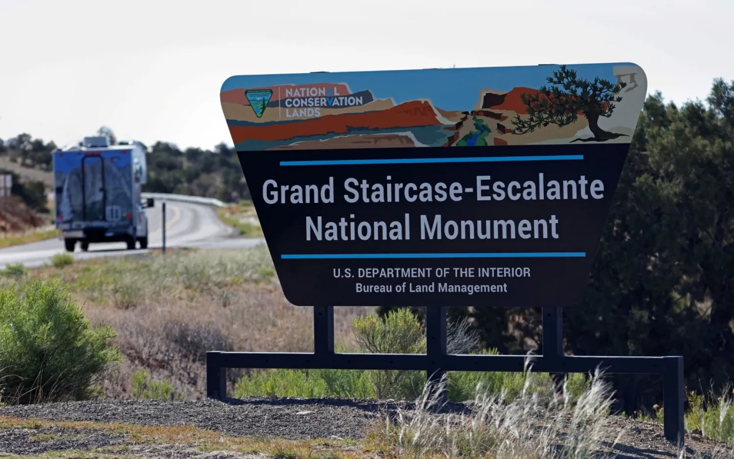 The entrance to Grand Staircase-Escalante National Monument is seen outside of Escalante, Utah, U.S. May 17, 2017. REUTERS/Bob Strong/File Photo