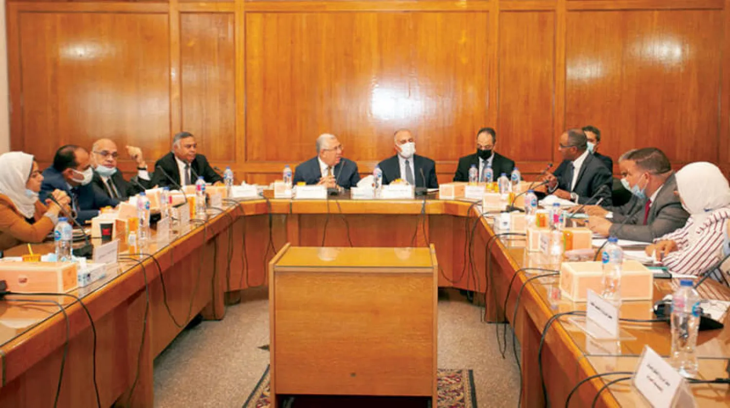 اجتماع «لجنة إدارة ملف المياه» (صفحة مجلس الوزراء المصري على «فيسبوك»)