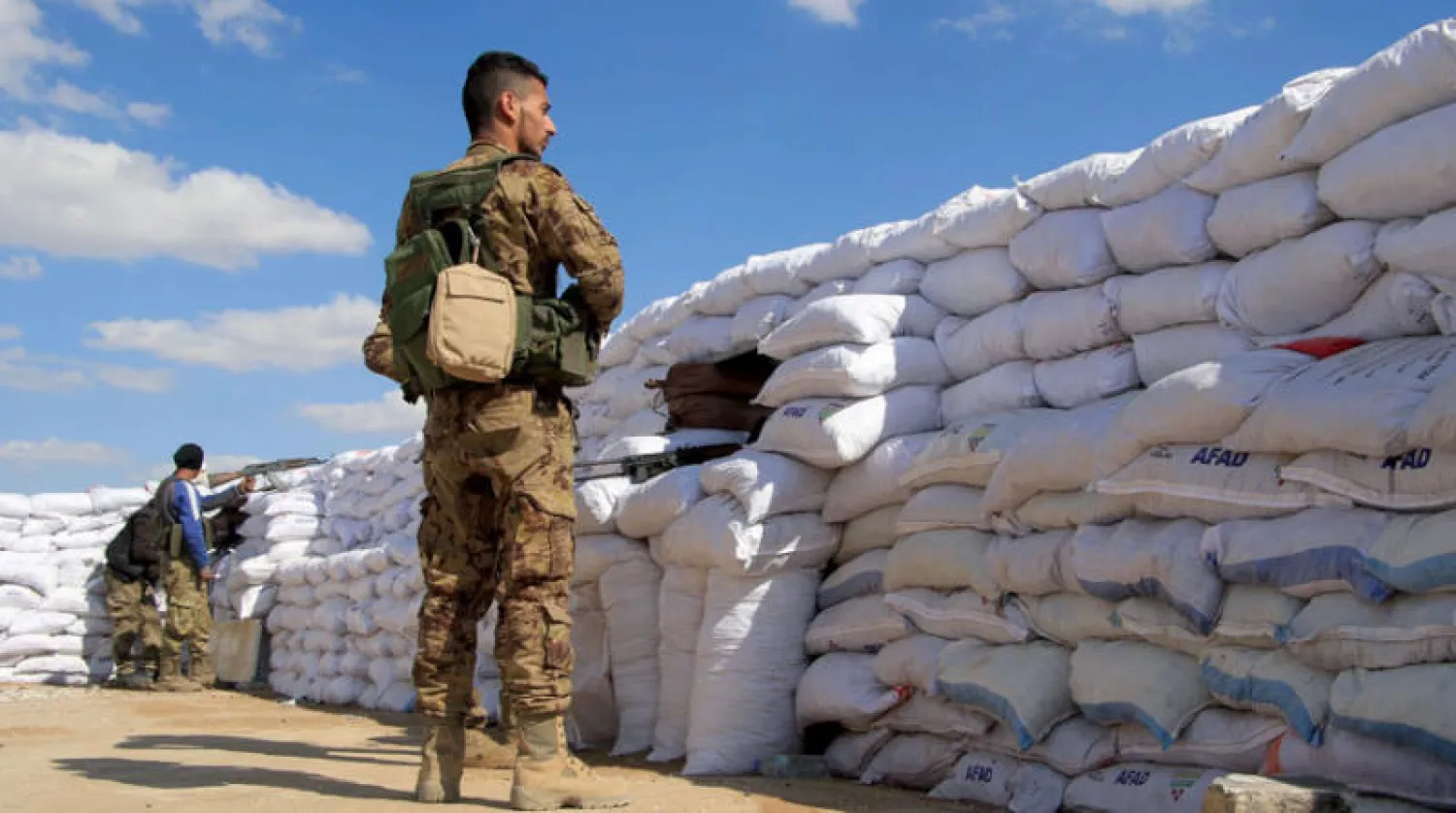 مقاتلون سوريون موالون لتركيا شمال سوريا (الشرق الأوسط)