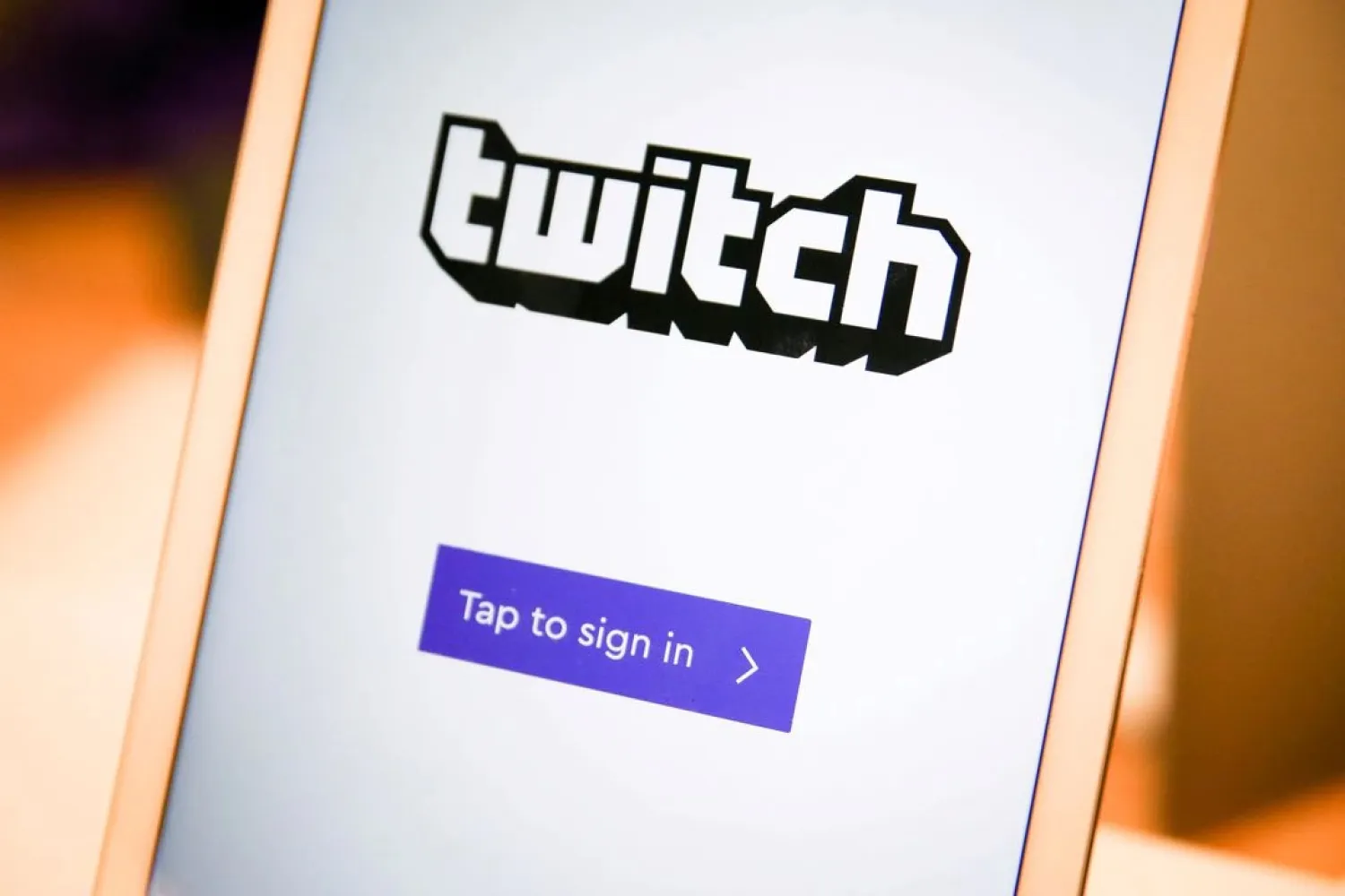 A twitch sign-in screen is seen at the offices of Twitch Interactive Inc, a social video platform and gaming community owned by Amazon, in San Francisco, California, US, March 6, 2017. (Reuters)