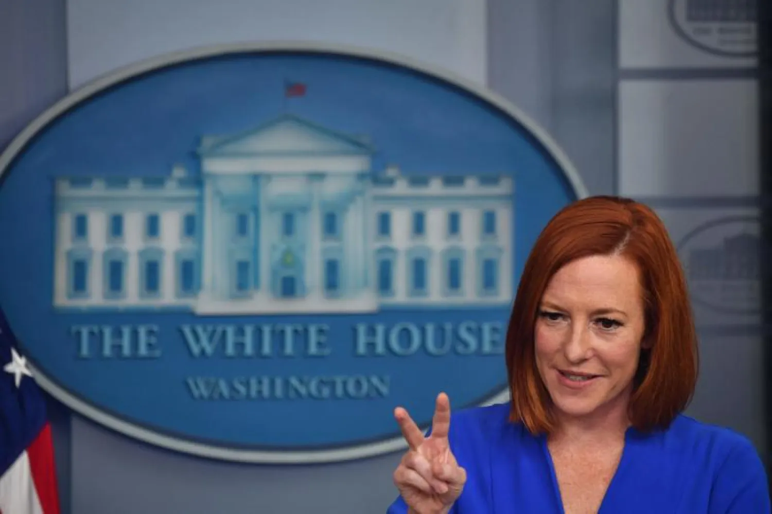 السكرتيرة الصحافية للبيت الأبيض جين ساكي (أ.ف.ب)