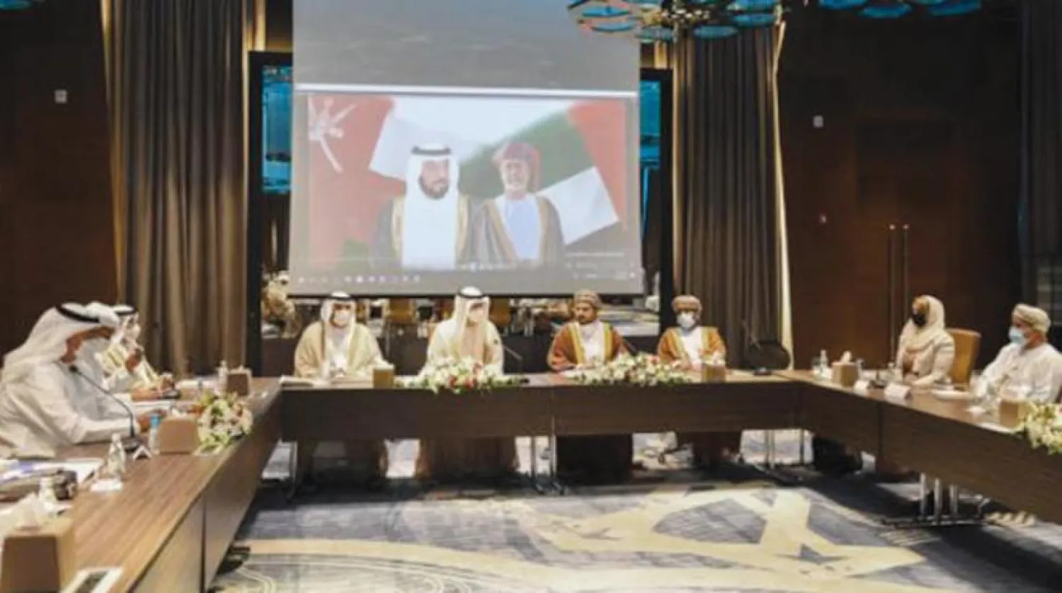Part of the Emirati-Omani meeting in Muscat (Asharq Al-Awsat Arabic) 

