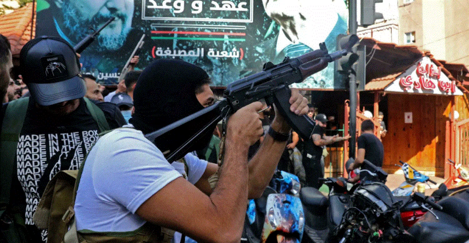 Last week's bloodshed and the funerals of those killed brought armed militiamen onto the streets of Beirut in scenes reminiscent of Lebanon's 1975 to 1990 civil war IBRAHIM AMRO AFP/File
