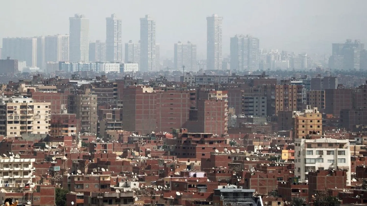 A general view of houses, resident towers, banks and hotels in Cairo, Egypt, November 9, 2020. (Reuters)