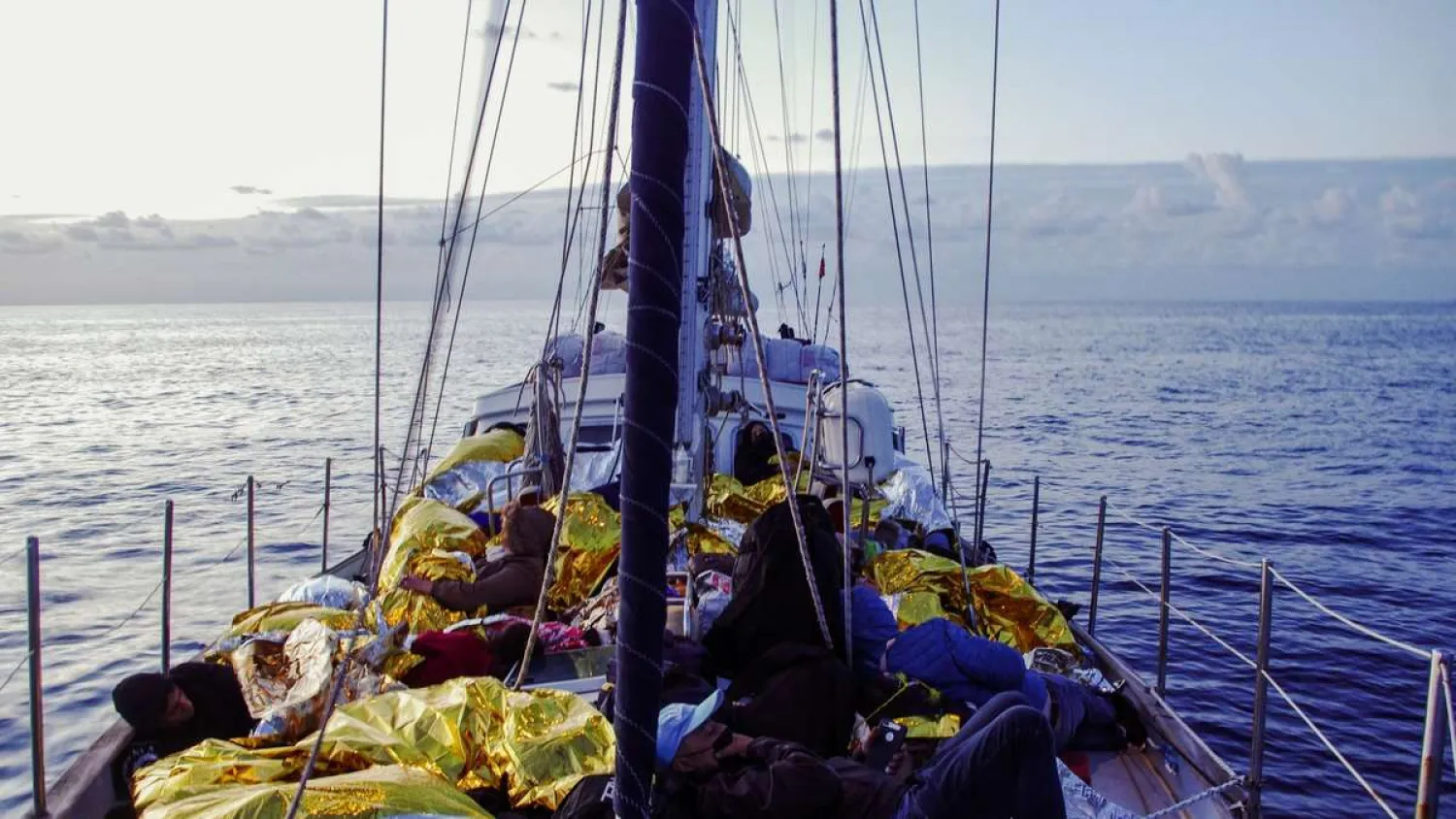 The German sailing boat "Nadir". dpa