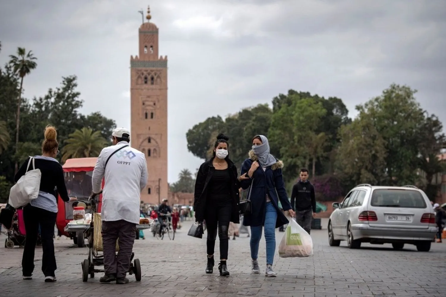 People walk in Marrakech’s Jemaa el-Fnaa. (Getty Images)