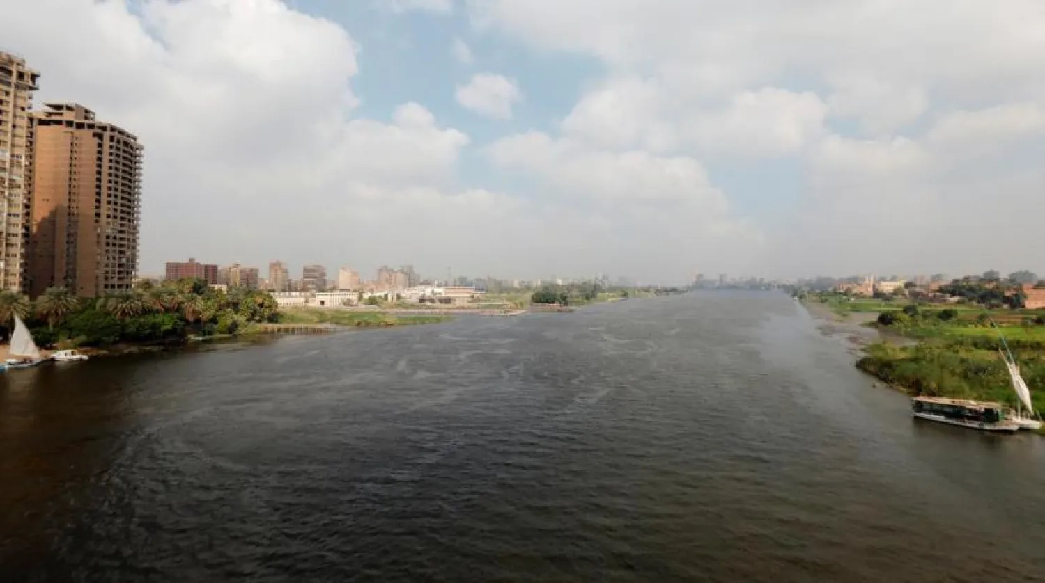 A general view shows the River Nile with houses and farmland in Cairo, Egypt November 6, 2019. (Reuters)
