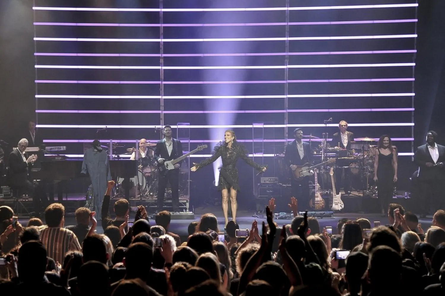 File Photo - Celine Dion announces Courage World Tour, set to kick-off on September 18, 2019, during a special live event at The Theatre at Ace Hotel on Wednesday, April 3, 2019, in Los Angeles. (Photo by Richard Shotwell/Invision/AP)
