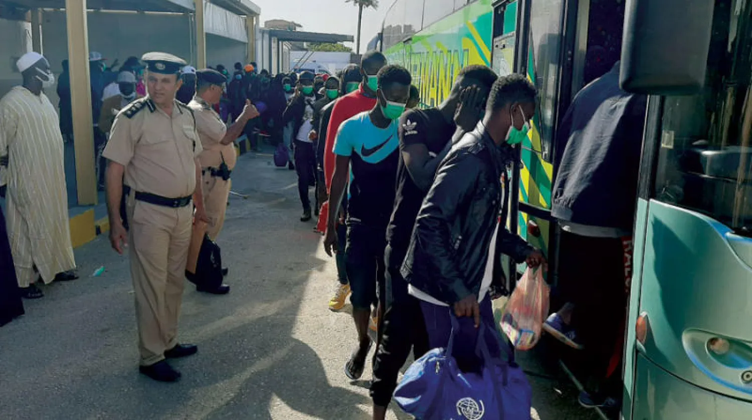 السلطات الليبية ترحل 128 مهاجراً من غامبيا (جهاز مكافحة الهجرة غير المشروعة بطرابلس)