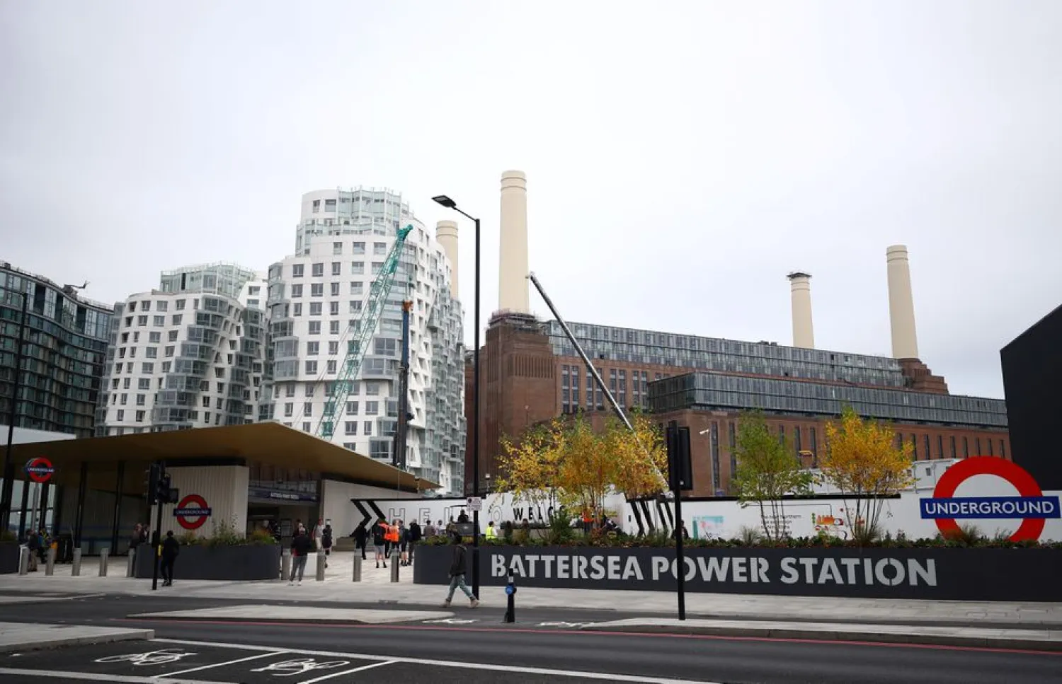 A general view of the newly opened Battersea Power Station underground station in Battersea, London, Britain, September 20, 2021. REUTERS/Hannah McKay
