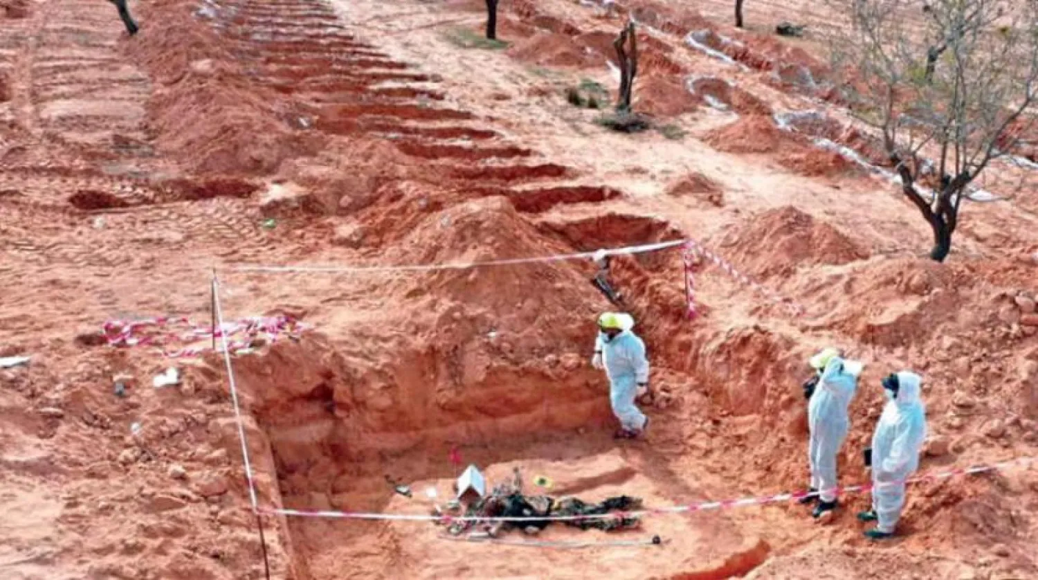 A mass grave in Tarhuna. (General Authority for the Search and Identification of Missing Persons)