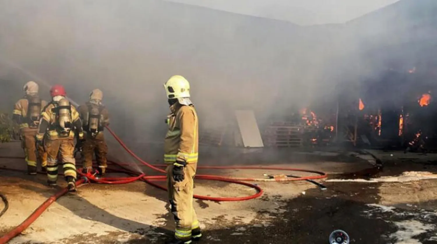 İran’ da bir itfaiye ekibinin fotoğrafı (Reuters)