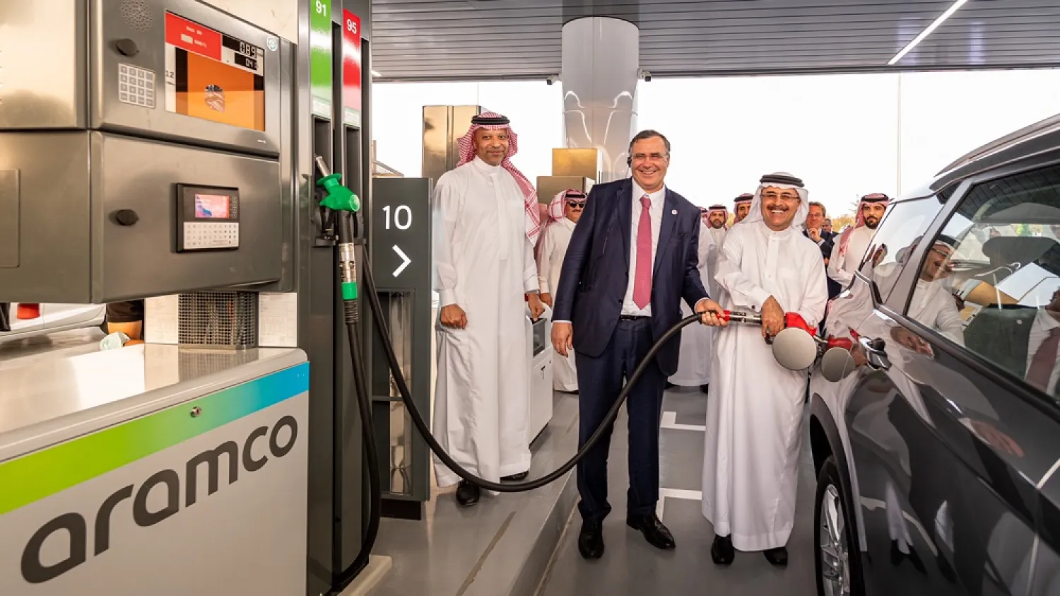 Aramco and TotalEnergies have launched the first two service stations of their joint retail network. (Aramco)