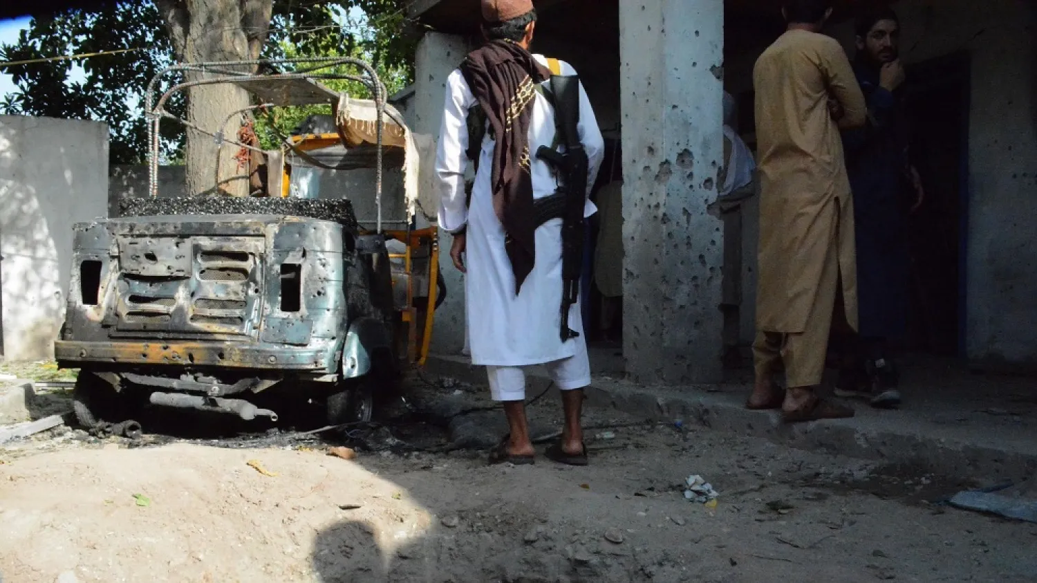The site of an airstrike conducted by the US against a planner for ISIS-K in Nangarhar province, Afghanistan in August. (Getty Images)