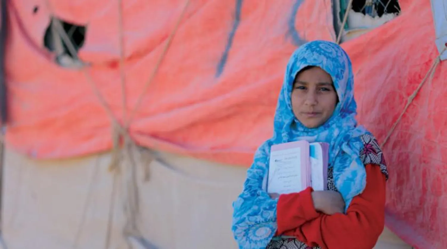  A Yemeni girl in a camp for the displaced in Marib (AFP)